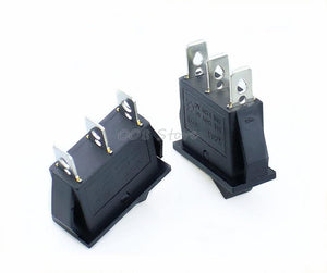 Planet Gates 200001056 5 Pcs X AC 15A 250V /20A 125V 3 Pin SPDT KCD3 ON-OFF-ON 3 Position BLACK Boat Rocker Switch