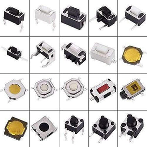 Planet Gates 200001056 500pcs Assorted Key Push Button Touch Micro Switch Kit Car Remote Control Tablet PC Repair Package Tactile Interruptor Connector
