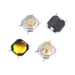 Planet Gates 200001056 50PCS Tact Switch Silicone Button Micro Switch 3*4*2mm 3x6x4.3mm 2Pin 3x6x2.5mm 4*4*1.5mm SMD 4 Feet