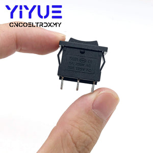 Planet Gates 200001056 5pcs KCD1 Black 3 Position Toggle Micro Switches 6A/250VAC 10A/125VAC (ON / Off / On) 6Pin Rocker Switch