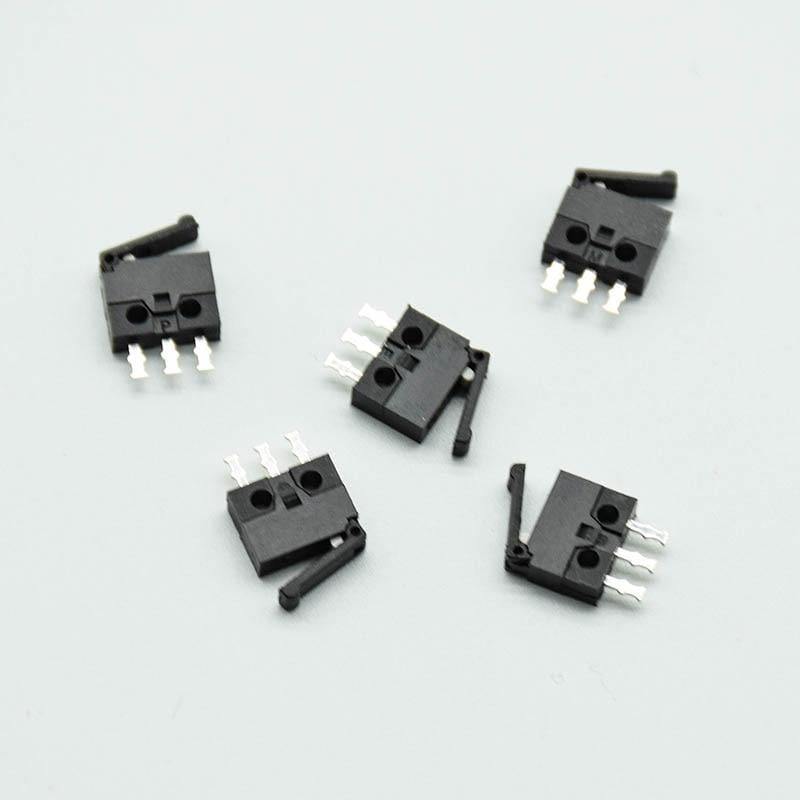 Planet Gates 200001056 5pcs/lot Black Small/micro Switch Camera Switch Reset Detection Stroke Limit Miniature 3-foot Straight Foot Handle Mini