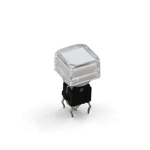 Planet Gates 200001056 5Pcs TS5 Series Square 9.2*9.2mm With LED Momentary SPST PCB Mini Push Button Click Tact Switch