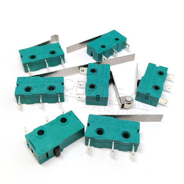 Planet Gates 200001056 7 different types 1 Hzy Mini  Micro Switch Roller Lever Arm SPDT Snap Action LOT 5A 250V KW4-OZ KW4A NC-NO-C With Pulley 3 Feet Stroke Limit Switch