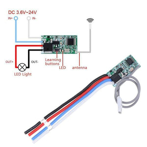 Planet Gates 200001056 as pic-771 1PC 433 Mhz 1CH RF Relay Receiver Universal Wireless Remote Control Switch Micro Module LED Light Controller DC 3.6V-24V DIY