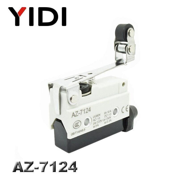 Planet Gates 200001056 AZ-7124 10A 250VAC AZ-7312 AZ-7311 AZ-7121 AZ-7310 TZ-7141 Waterproof Microswitch Travel Limit Switch Small Horizontal Roller Lever