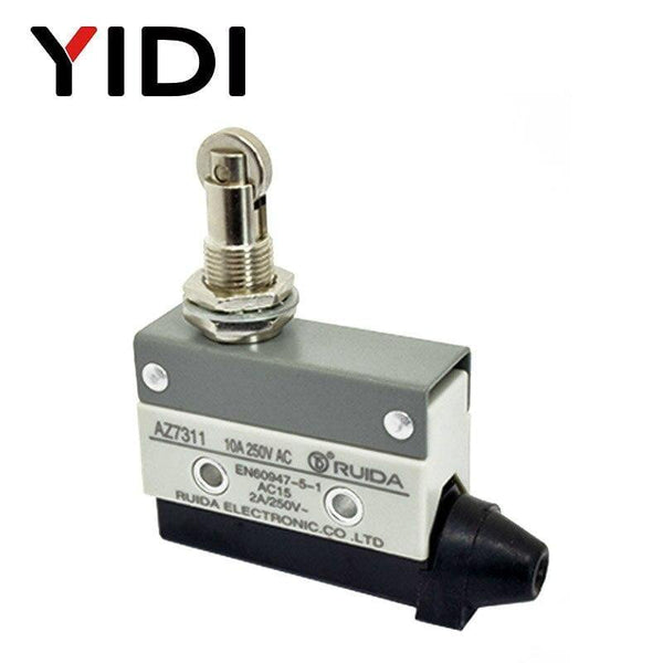 Planet Gates 200001056 AZ-7311 10A 250VAC AZ-7312 AZ-7311 AZ-7121 AZ-7310 TZ-7141 Waterproof Microswitch Travel Limit Switch Small Horizontal Roller Lever