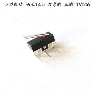 Planet Gates 200001056 bingyou 10Pcs Micro Limit Switch Push Button Switch 1A 125V AC Mouse Switch 3Pins Long Handle Roller Lever Arm SPDT 12* 6 *6mm TIAIHUA