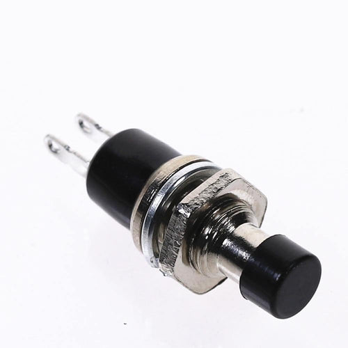 Planet Gates 200001056 Black 10Pcs PBS-110 7MM Momentary Push Button Switch Press The Reset Switch Momentary ON OFF Push Button Micro Switch Normally Open NO