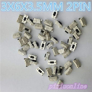 Planet Gates 200001056 G71Y High Quality 50pcs/lot SMT 3X6X3.5MM 2PIN Tactile Tact Push Button Micro Switch G71 Momentary