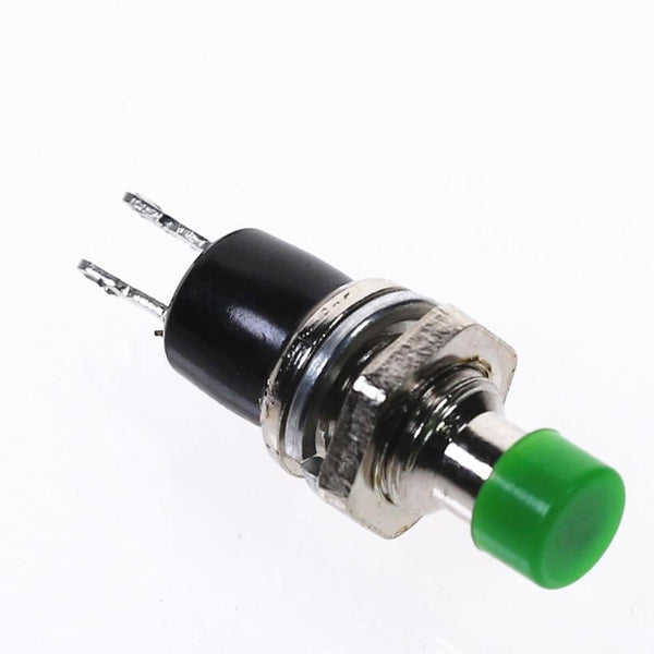 Planet Gates 200001056 Green 10Pcs PBS-110 7MM Momentary Push Button Switch Press The Reset Switch Momentary ON OFF Push Button Micro Switch Normally Open NO