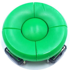 Planet Gates 200001056 Green 5pcs/1set A14 Cap 5 Way Direction Combination Switch B3F-4055 With Arrow OK Button 12*12*7.3 Micro Tactile Tact Taster Schalter