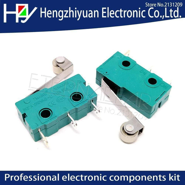 Planet Gates 200001056 Hzy Mini  Micro Switch Roller Lever Arm SPDT Snap Action LOT 5A 250V KW4-OZ KW4A NC-NO-C With Pulley 3 Feet Stroke Limit Switch