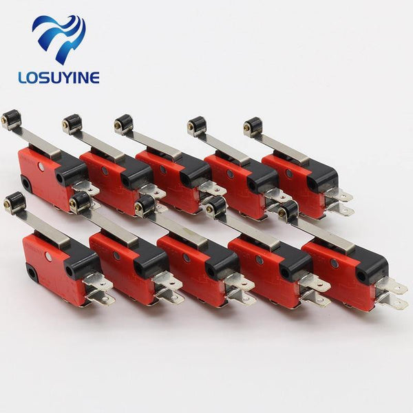 Planet Gates 200001056 IMC Hot 10 Pcs Micro Limit Switch Long Hinge Roller Lever Arm Snap Action LOT