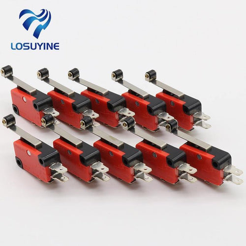Planet Gates 200001056 IMC Hot 10 Pcs Micro Limit Switch Long Hinge Roller Lever Arm Snap Action LOT
