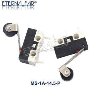 Planet Gates 200001056 Micro Limit Switch Momentary Push Button Switch 1A 125V AC Mouse Switch 3Pins Long Handle Roller Lever Arm SPDT 12* 6 *6mm