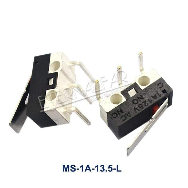 Planet Gates 200001056 MS-1A-13.5-L / 5 Pieces-lot Micro Limit Switch Momentary Push Button Switch 1A 125V AC Mouse Switch 3Pins Long Handle Roller Lever Arm SPDT 12* 6 *6mm