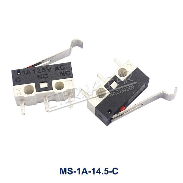 Planet Gates 200001056 MS-1A-14.5-C / 5 Pieces-lot Micro Limit Switch Momentary Push Button Switch 1A 125V AC Mouse Switch 3Pins Long Handle Roller Lever Arm SPDT 12* 6 *6mm