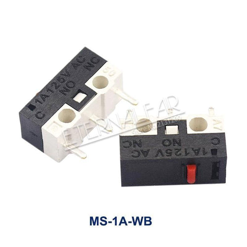 Planet Gates 200001056 MS-1A-WB / 5 Pieces-lot Micro Limit Switch Momentary Push Button Switch 1A 125V AC Mouse Switch 3Pins Long Handle Roller Lever Arm SPDT 12* 6 *6mm