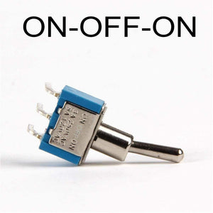 Planet Gates 200001056 ON-OFF-ON 3pin Curve 2PCS 6mm Switches Miniature Toggle Switch Single Pole Double Throw Mini Waterproof Cap Smart Micro Switch Electronic Gadgets 6A