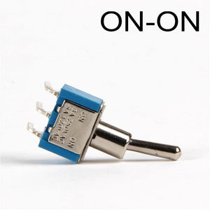 Planet Gates 200001056 ON-ON 3pin Curve 2PCS 6mm Switches Miniature Toggle Switch Single Pole Double Throw Mini Waterproof Cap Smart Micro Switch Electronic Gadgets 6A