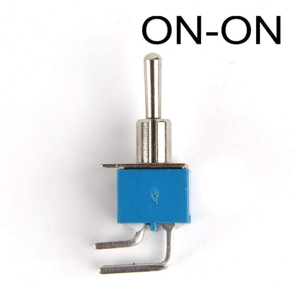 Planet Gates 200001056 ON-ON 6pin Curve 2PCS 6mm Switches Miniature Toggle Switch Single Pole Double Throw Mini Waterproof Cap Smart Micro Switch Electronic Gadgets 6A