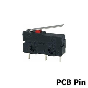 Planet Gates 200001056 PCB Pin 16mm Lever 5Pcs Mini Micro Limit Switch NO NC 3 Pins PCB Terminals SPDT 5A 125V 250V 29mm Roller Arc Lever Snap Action Push Microswitches