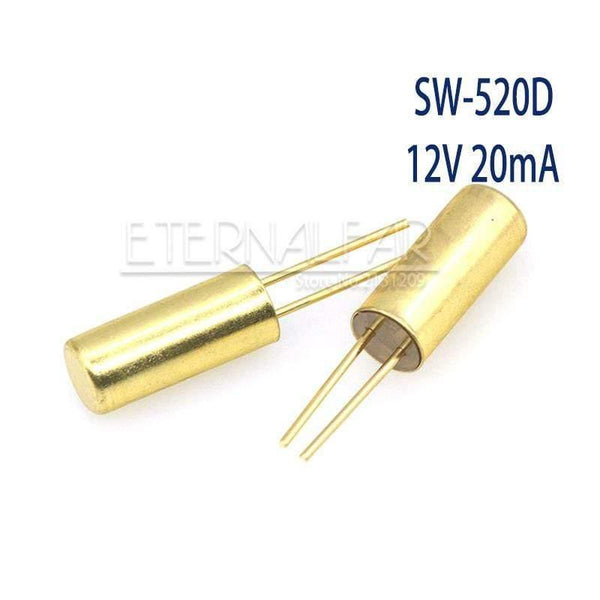 Planet Gates 200001056 SW-520D Gold / 10Pieces-lot SW-200D -420 -520D SW-18010P-18015P-18020P-58010P 12V Highly Vibration Switch Ball Tilt Double Bead Angle Spring Sensor Switches