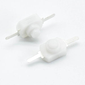 Planet Gates 200001056 White 10pcs 1A 30V DC 2A 250V White/Black Latching On Off Mini Torch Push Button Switch Hot Sale