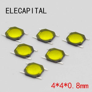 Planet Gates 200001056 Wholesale 100Pcs 4*4*0.8mm 4x4x 0.8MM 4X4X0.8mm Tactile Push Button Switch Tact 4 Pin Switch Micro Switch SMD