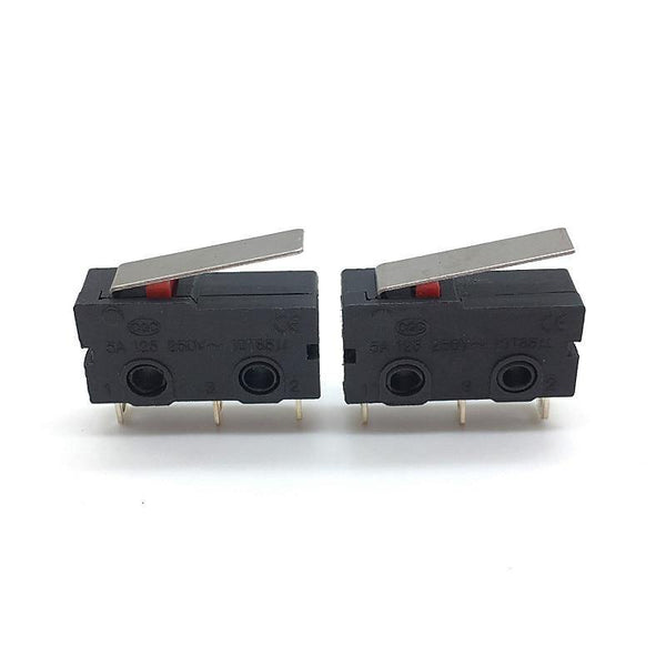 Planet Gates 200001056 With Lever 16mm 10PCS Mini Micro Switch Roller ARC Lever SPDT Snap Action 3A 250V AC 5A 125V NC-NO-C With Pulley 3 Pins Stroke Limit Switch