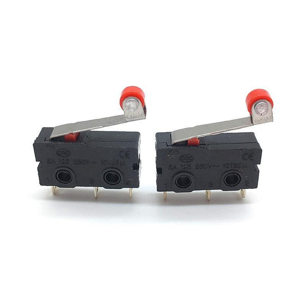Planet Gates 200001056 With Roller 10PCS Mini Micro Switch Roller ARC Lever SPDT Snap Action 3A 250V AC 5A 125V NC-NO-C With Pulley 3 Pins Stroke Limit Switch
