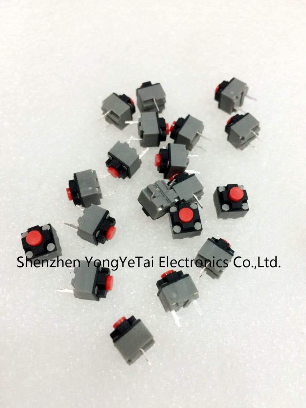 Planet Gates 200001056 YYT Mute button 6*6*7.3 Silent switch wireless mouse Square mute micro switch button M330 M220 repair parts replace rectangle