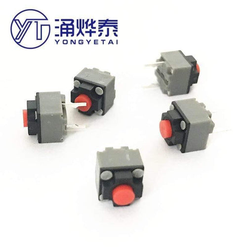 Planet Gates 200001056 YYT Mute button 6*6*7.3 Silent switch wireless mouse Square mute micro switch button M330 M220 repair parts replace rectangle
