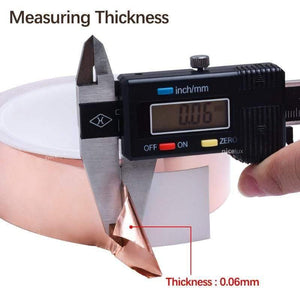 Planet Gates 200001762 10meter Adhesive Conductive Copper Foil Tape 8/20/30/50mm Shield Eliminate EMI Anti-static Single-sided Repair Tape Thick0.06mm