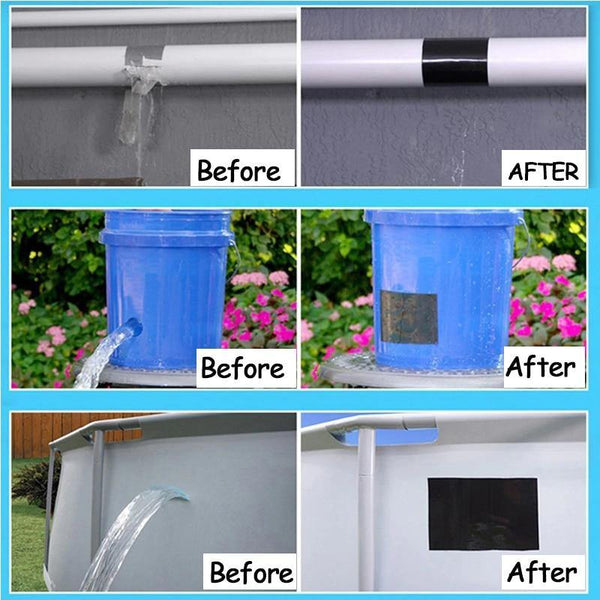 Planet Gates 200001762 150cm Super Strong Waterproof Tape Stop Leaks Seal Repair Tape Performance Self Fix Tape Fiberfix Adhesive Insulating Duct Tape