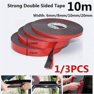 Planet Gates 200001762 1pcs 0.5mm-2mm Thickness Black Super Strong Self Adhesive Foam Car Double Sided Tape Mobile Phone Dust-proof Tape