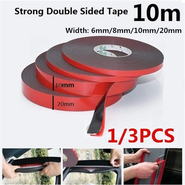 Planet Gates 200001762 1pcs 0.5mm-2mm Thickness Black Super Strong Self Adhesive Foam Car Double Sided Tape Mobile Phone Dust-proof Tape