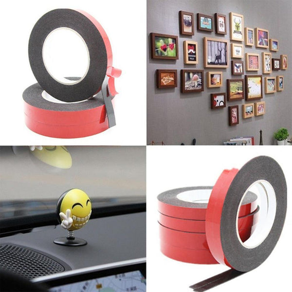 Planet Gates 200001762 1pcs 0.5mm-2mm Thickness Black Super Strong Self Adhesive Foam Car Double Sided Tape Mobile Phone Dust-proof Tape
