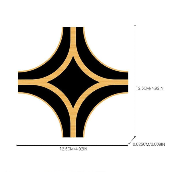 Planet Gates 200001762 20pcs B Diagonal 5M Black Gold Self Adhesive Tile Sticker Waterproof Wall Gap Sealing Tape Strip Floor Tile Beauty Seam Sticker Home Decoration