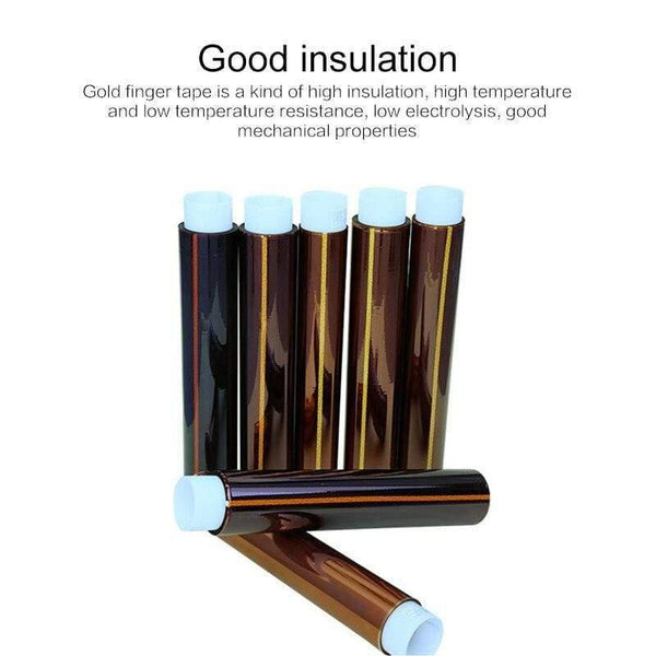 Planet Gates 200001762 3/5/10/15/30/50mm X33M High Temperature Heat Resistant Insulation Tape Polyimide Tape Panel Protector