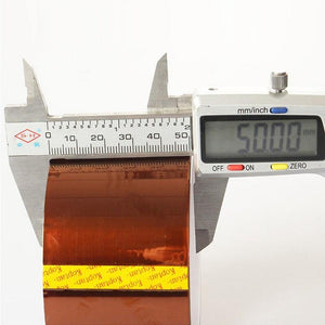 Planet Gates 200001762 3/5/10/15/30/50mm X33M High Temperature Heat Resistant Insulation Tape Polyimide Tape Panel Protector