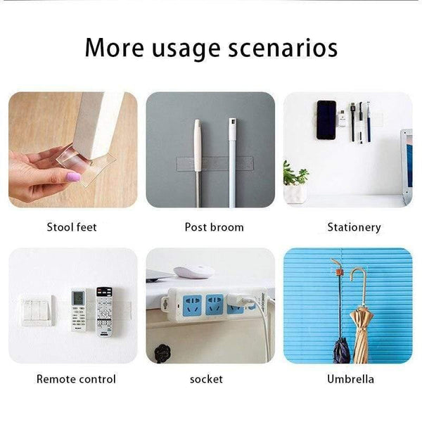 Planet Gates 200001762 3M/5M Nano Magic Tape Double Sided Transparent NoTrace Reusable Waterproof Adhesive Tape Sticker Cleanable Home Garden Gekkotape