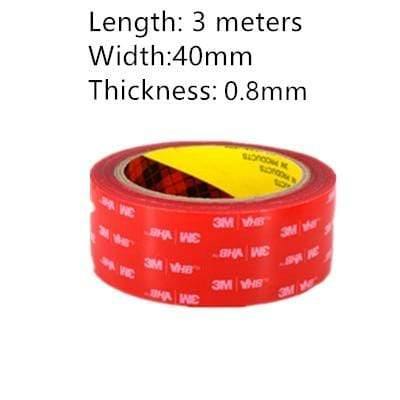 Planet Gates 200001762 40mm / 3M / 0.8mm 3M VHB Acrylic Adhesive Double-sided FoamTape Strong Adhese Pad IP68 Waterproof High-quality Reuse Home Car Office Decor AA8809