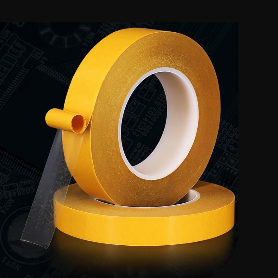 Planet Gates 200001762 50 Meter High Temperature Resistance PET Double Sided Tape No Trace Transparent Heat Resistant Strong Double-Sided Adhesive Tape