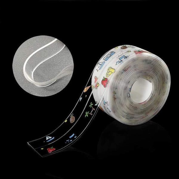 Planet Gates 200001762 ABFJR / 38mm / 3.2M Kitchen Sink Waterproof Sticker Transparent Anti-mold Bathroom Sealing Tape Stove Gap Self Adhesive Sticker Countertop Gap Strip