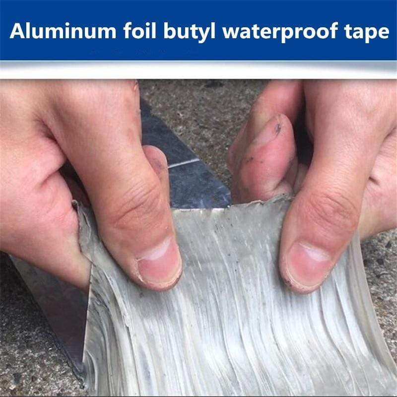Planet Gates 200001762 Aluminum Foil Butyl Rubber Tape Self Adhesive High Temperature Resistance Waterproof For Roof Pipe Repair Stop Leak Sticker