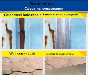 Planet Gates 200001762 Aluminum Foil Butyl Rubber Tape Self Adhesive High Temperature Resistance Waterproof For Roof Pipe Repair Stop Leak Sticker