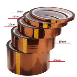 Planet Gates 200001762 Brown / 3mm / 33M 3/6/5/10/20/30/50mm Kaptons Tape 33M 100ft Heat Resistant High Temperature Polyimide Adhesive Tape Insulation For Electronic J50