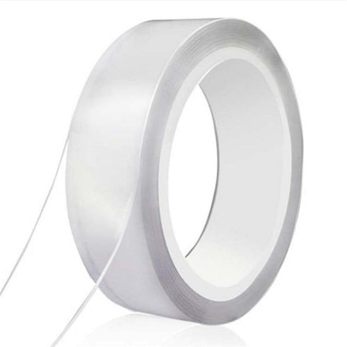 Planet Gates 200001762 Clear / 20mm / 1M, 1mm 1/2/3/5m Magic Tape Double-Sided Adhesive Tape Traceless Waterproof Scotch Tape For Bathroom Kitchen Sink Tap Gel Sticker