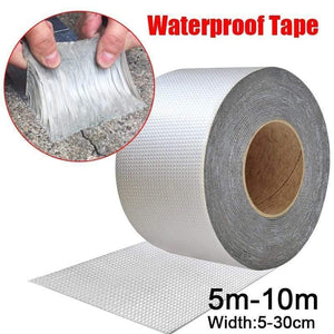 Planet Gates 200001762 High Temperature Resistance Waterproof Tape Aluminum Foil Thicken Butyl Tape Wall Crack Roof Duct Repair Adhesive Tape 5-10M